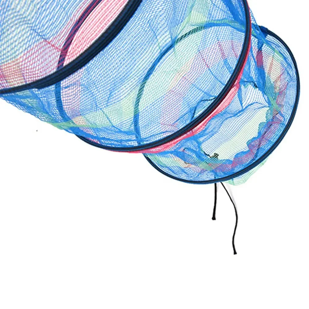 Mini fishing basket three-layer foldable portable crab, lobster, shrimp, fish cage, fish protection fishing accessories