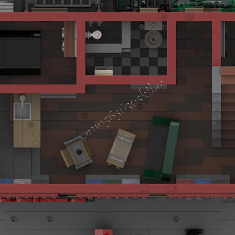 4245 PCS City Engineering Hells Cucina modulare MOC Personalizza blocchi modulari Design creativo Regalo di compleanno fai da te