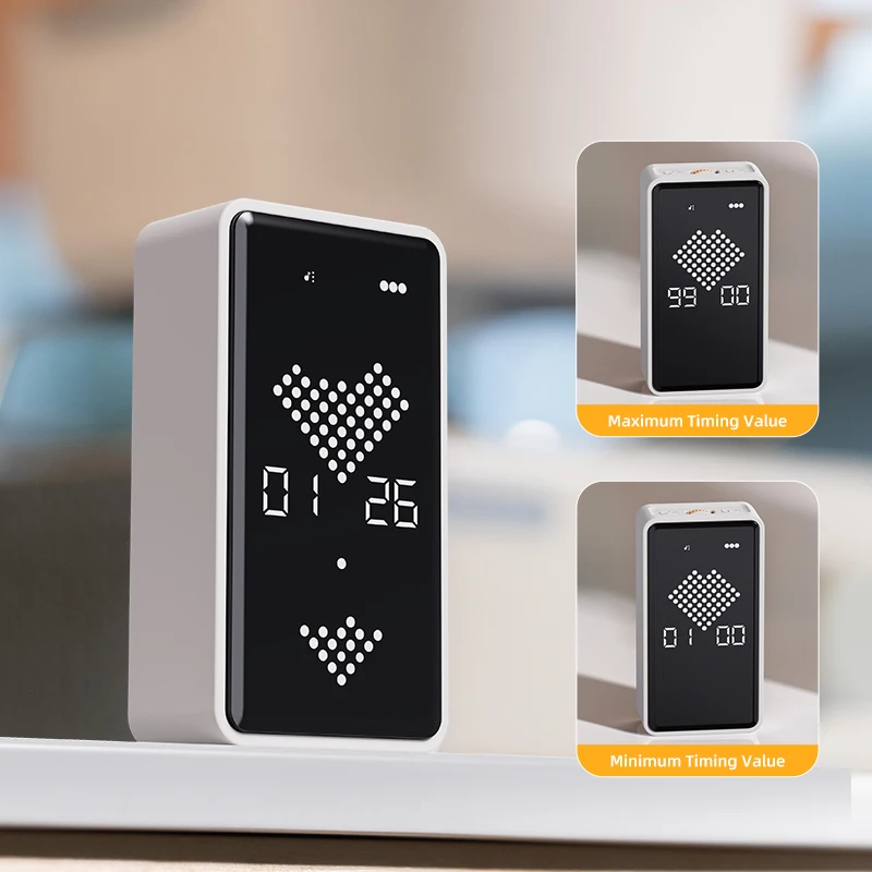 المحمولة LED جديد الموقت المطبخ الطبخ العد التنازلي تذكير منبه رقمي التعلم الانضباط الذاتي دليل إدارة الوقت #5