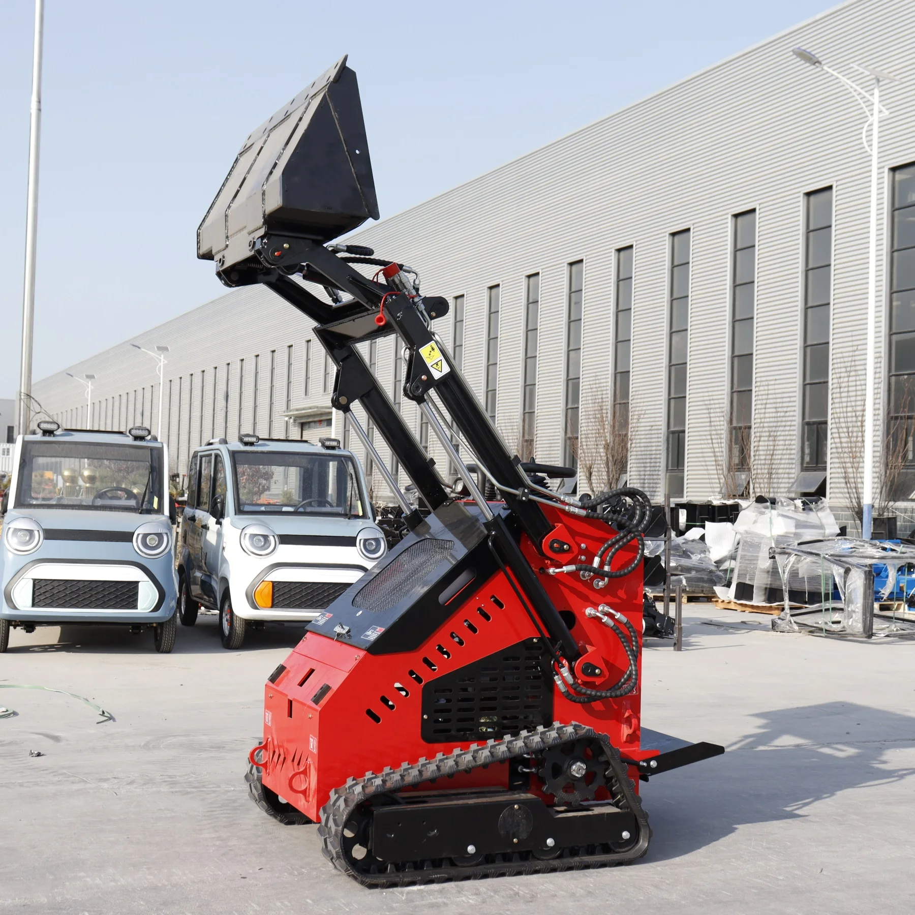 Mini Skid Steer Loader All Terrain Small Skid Loaders Tracked Diesel Front End Loader For Sale