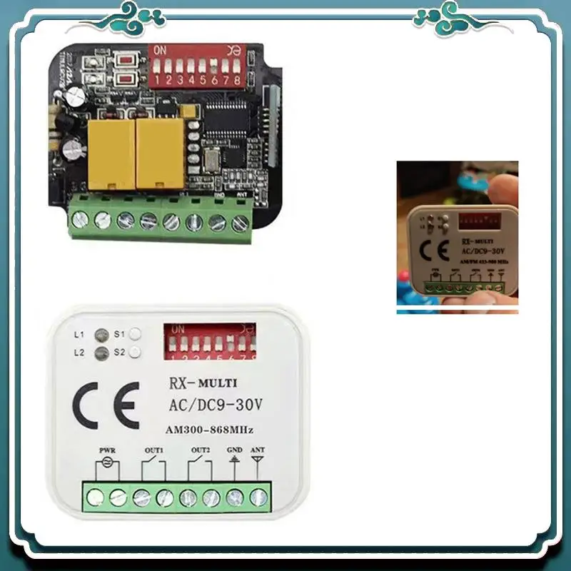 Garage Door Remote Control Receiver For Transmitter RX Multi Frequency 300-900Mhz