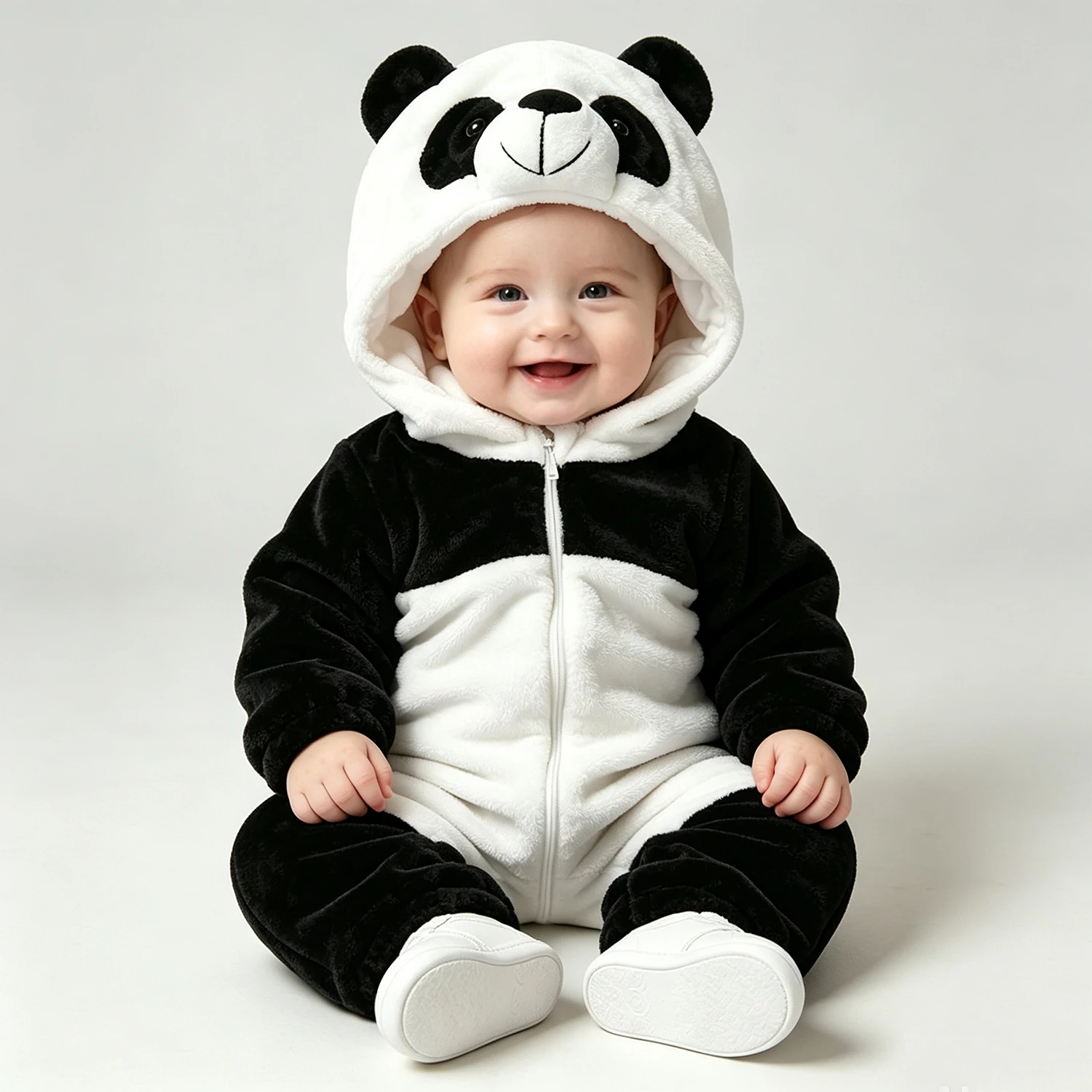 Umorden 6-24M 3-4T Baby Panda Costume Infant Toddler Romper Jumpsuit Onesie Flannel Winter Warm Halloween Fancy Dress