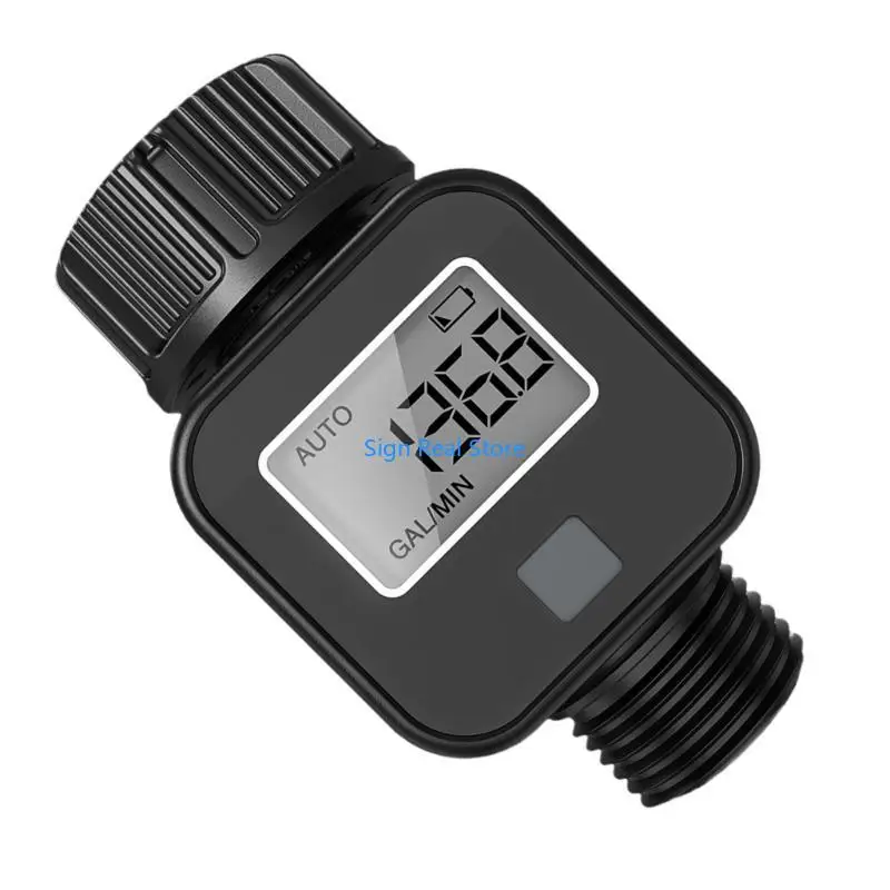 

Water Meter for Garden Hose, Measure Water Consumption and Rate, for 3/4inch Hoses and Faucets 41XB