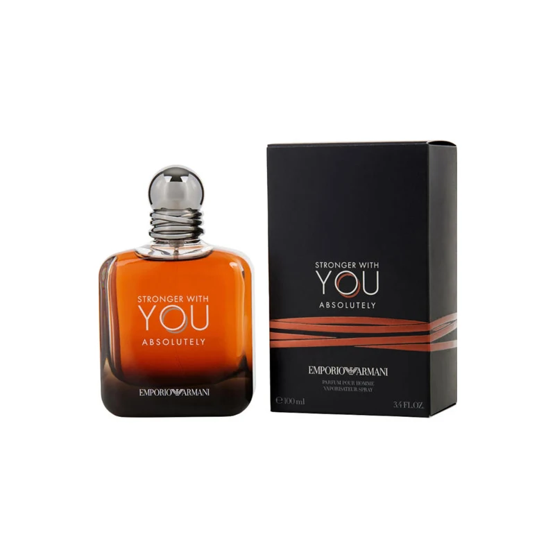 Emporio Armani Stronger With You Absolutely Men Eau De Parfum Spray 3.4 oz Fougère Oriental Fragancia duradera