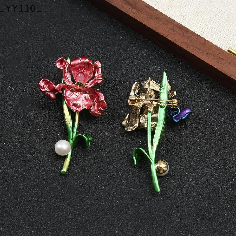 [[YY110」 1 قطعة دبابيس قزحية كلاسيكية من المينا للنساء للجنسين دبابيس نبات اللؤلؤ هدايا غير رسمية لتزيين الأصدقاء #1