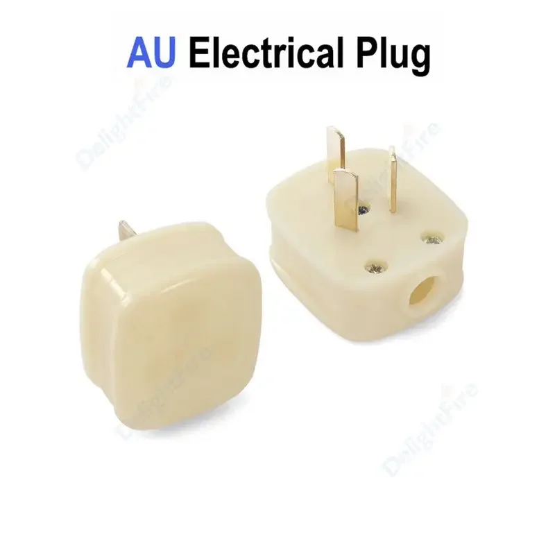 AU Rewireable Replacement Plug Adapter Australian China 3Pin Type I Converter Plug CN AU Electrical Power Cord Connector Adaptor