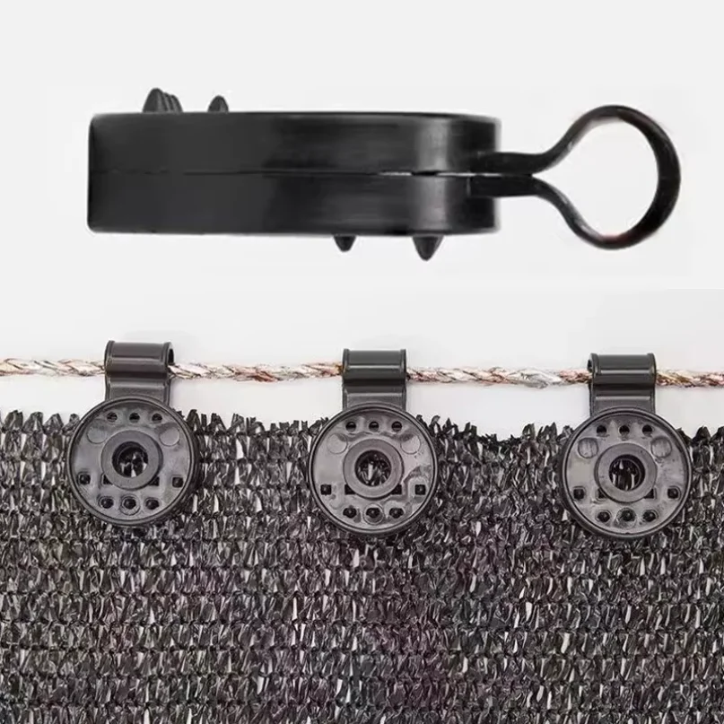 50-200PCs Black Shade Cloth Clips Outdoor Awning Durable Net Clip Camping Garden Tools Garden Buildings Fence Net Fix Clamp Hook
