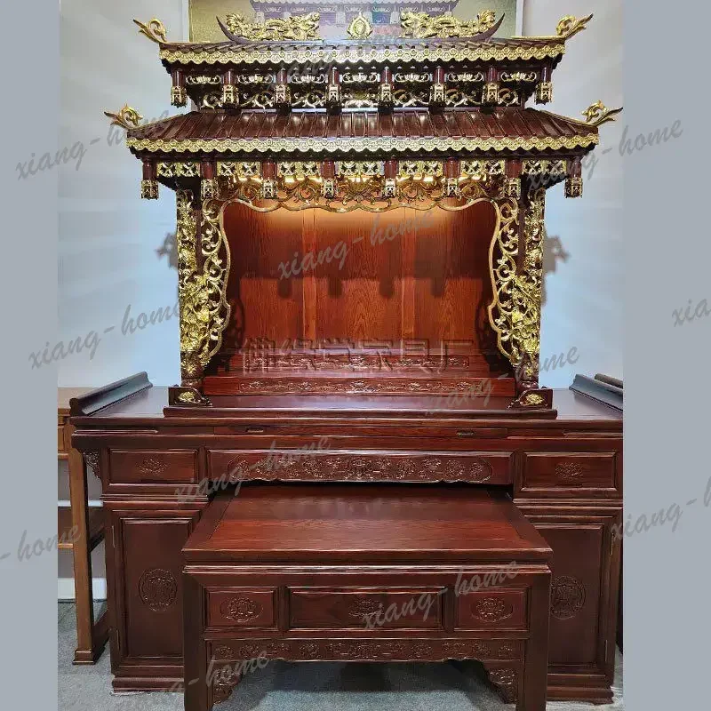 FG  temple offering table buddha altar for home   solid wood altar altar  cabinet bodhisattva god of wealth offering table car