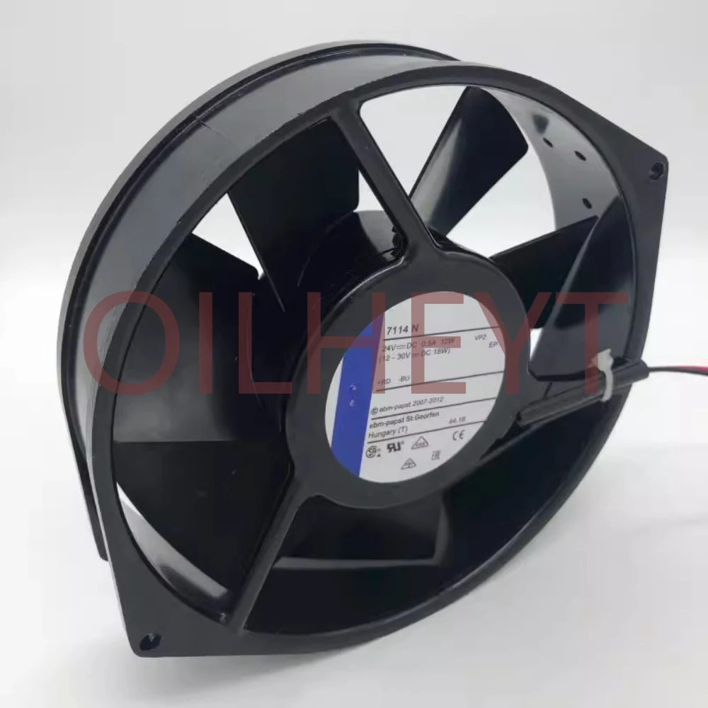 Original for PAPST 15038 TYP 7114N DC 24V 12W All-metal Iron Blade Fan High Temperature Resistant