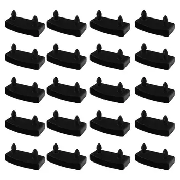 Supporto per doghe per letto da 20 pezzi Base per letto portatile di ricambio Copertura per staffa a doghe laterale universale per letto a castello Letto in metallo Letto in legno Letto di giorno