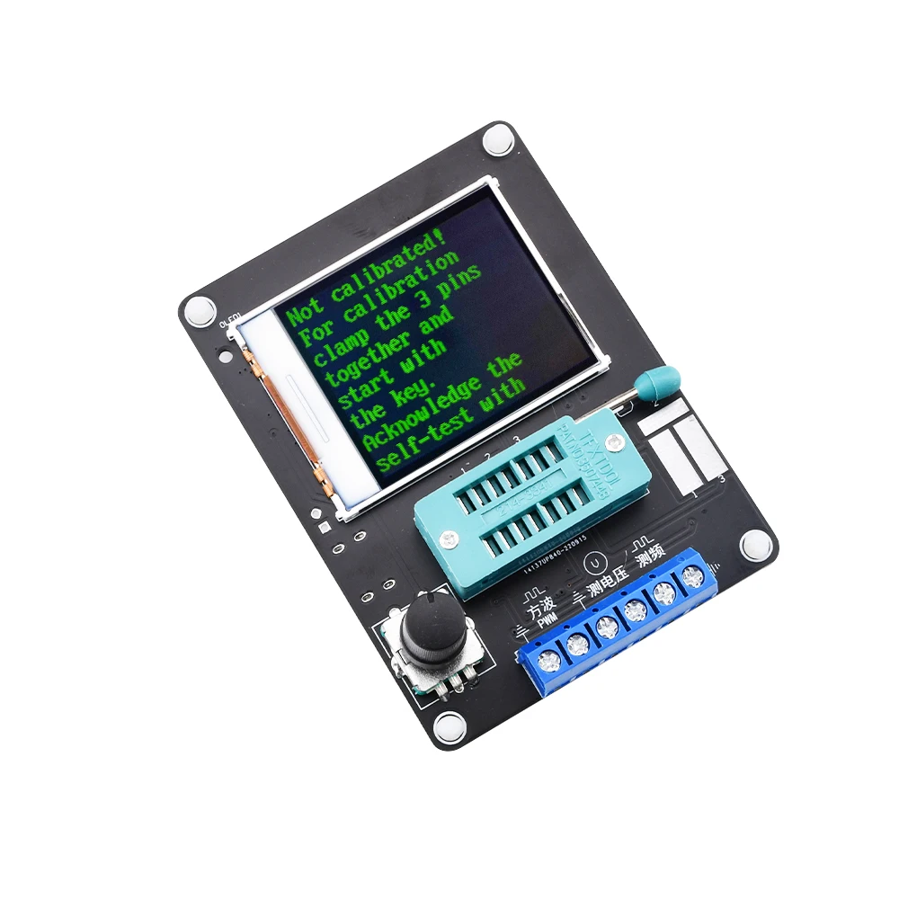 Imagem -03 - Transistor Tester Lcr Diodo Capacitância Esr Tensão Freqüência Medidor Pwm Faça Você Mesmo Kit Tipo-c Carga Novo Gm328 Gm328a
