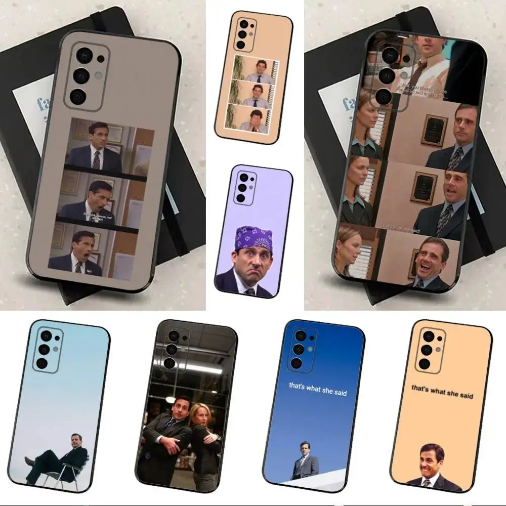 

The Office M-Michael Scott Phone Case For Samsung Galaxy A13,A21s,A22,A31,A32,A52,A53,A71,A80,Soft Black Shell