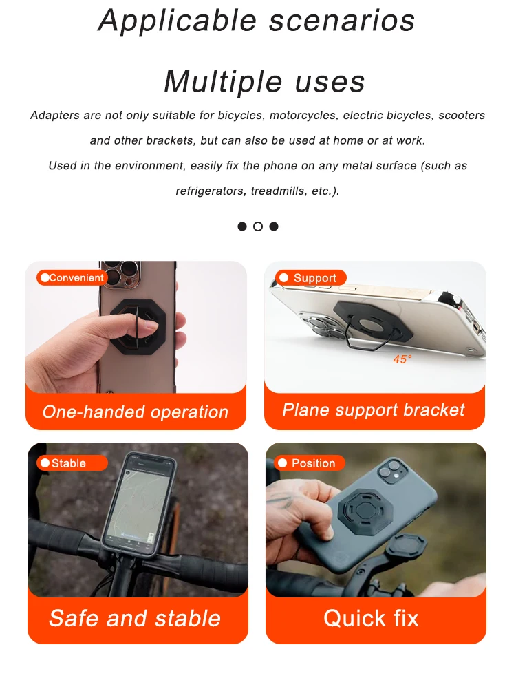 ODI PH-01 Magnetische Reiten Telefon Halter Quick Release Motorrad Fahrrad Halterung für MTB/Rennrad Navigation Allgemeine Telefon Ho – Detail 9