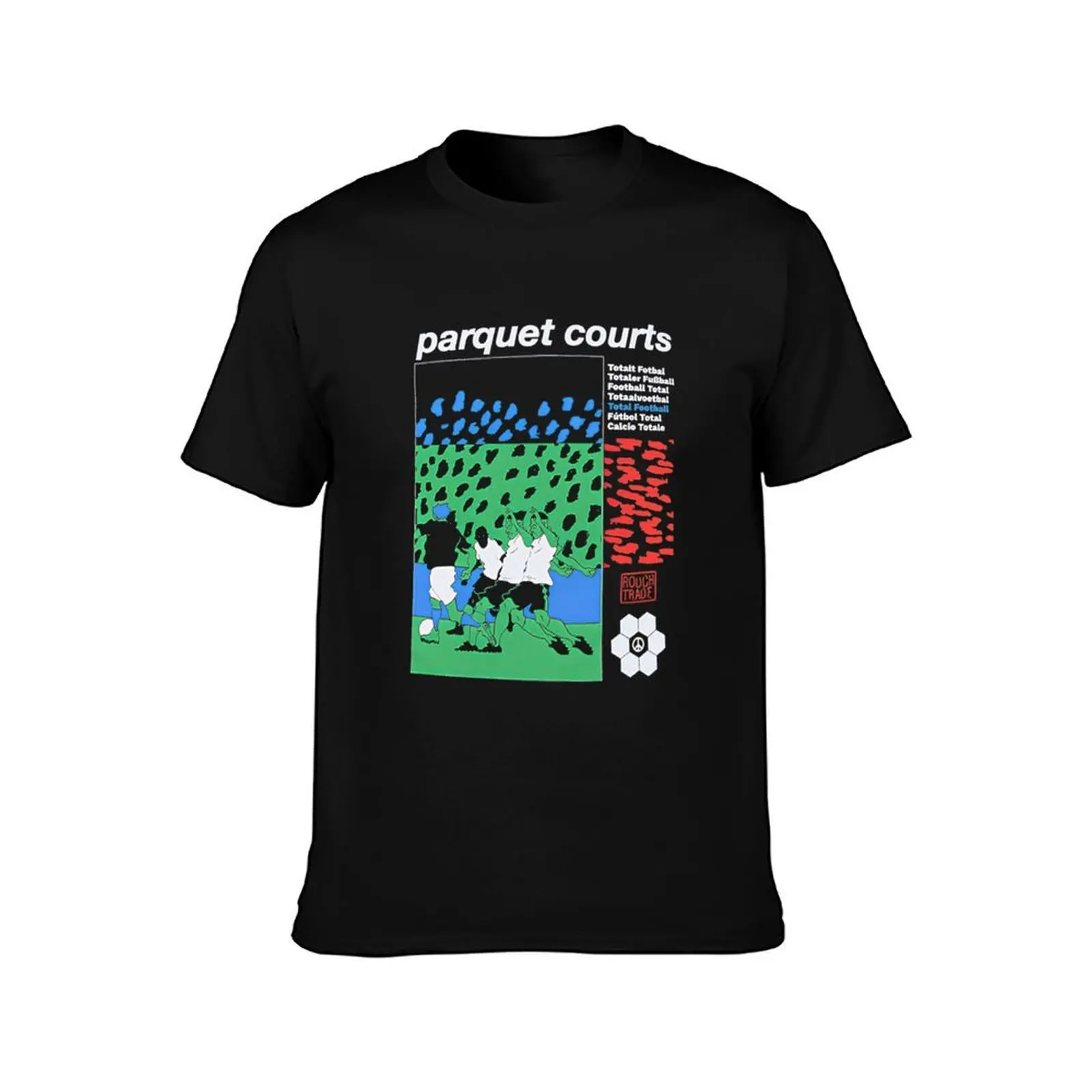 Parquet Courts Merch T-Shirt, Summer Casual Cotton Tee, Oversized Streetwear Tops, Vintage Graphic Print, Loose Fit Short Sleeve
