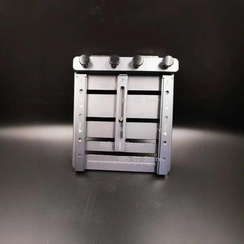 

Mini CNC Solder Paste Stencil Printer Dual-Sided PCB Fixture with Laser-Etched Scales Tool-Free Clamping