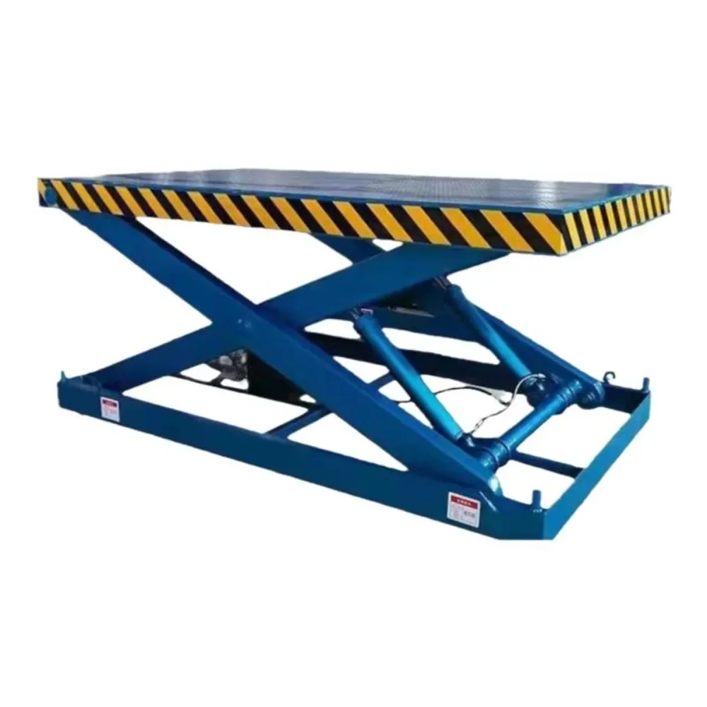 

Electric hydraulic lifting platform vehicle mounted rotating stage unloading platform