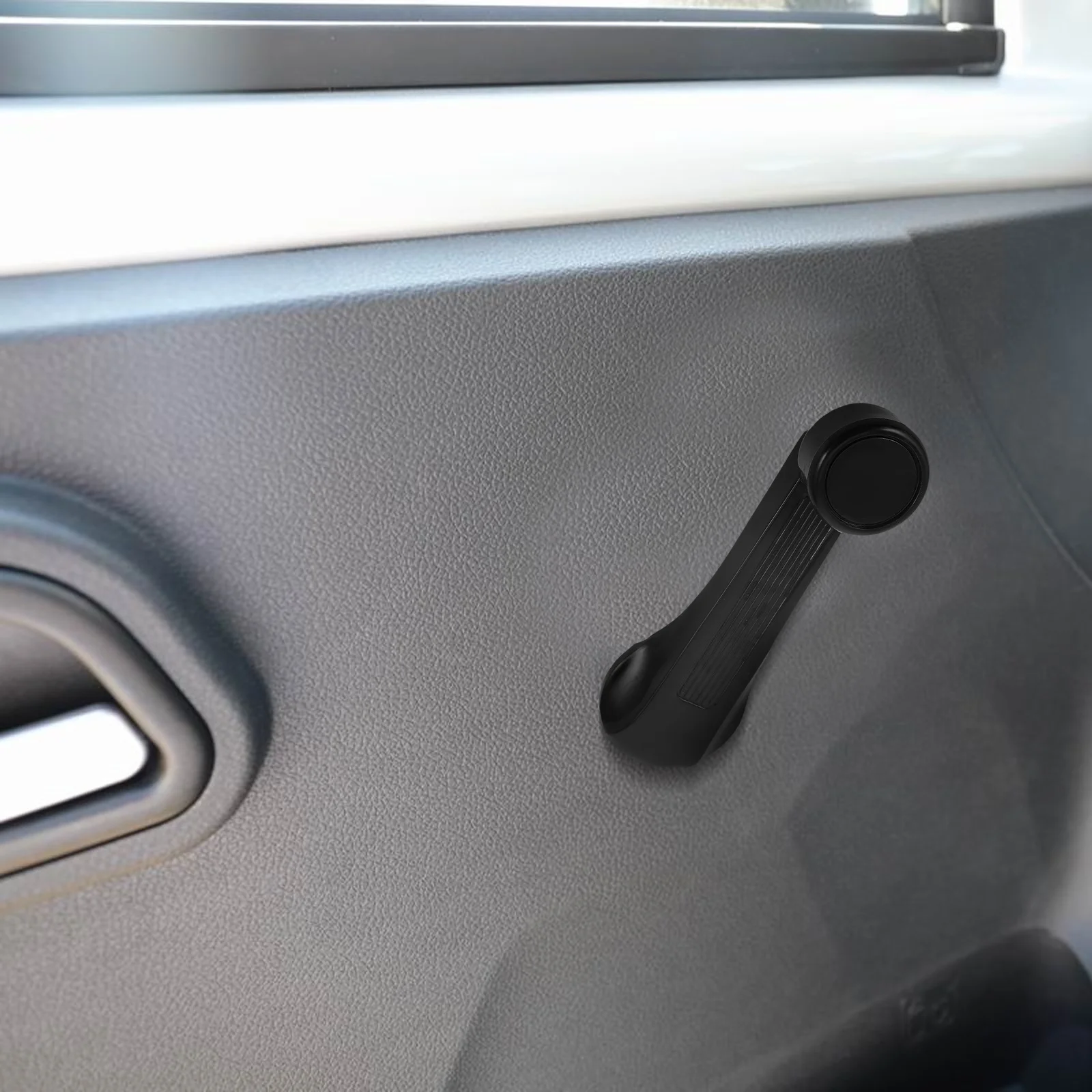 Universal Black Car Window Crank Handle Replacement Manual Window Regulator Door Crank Opener for Driver Passenger