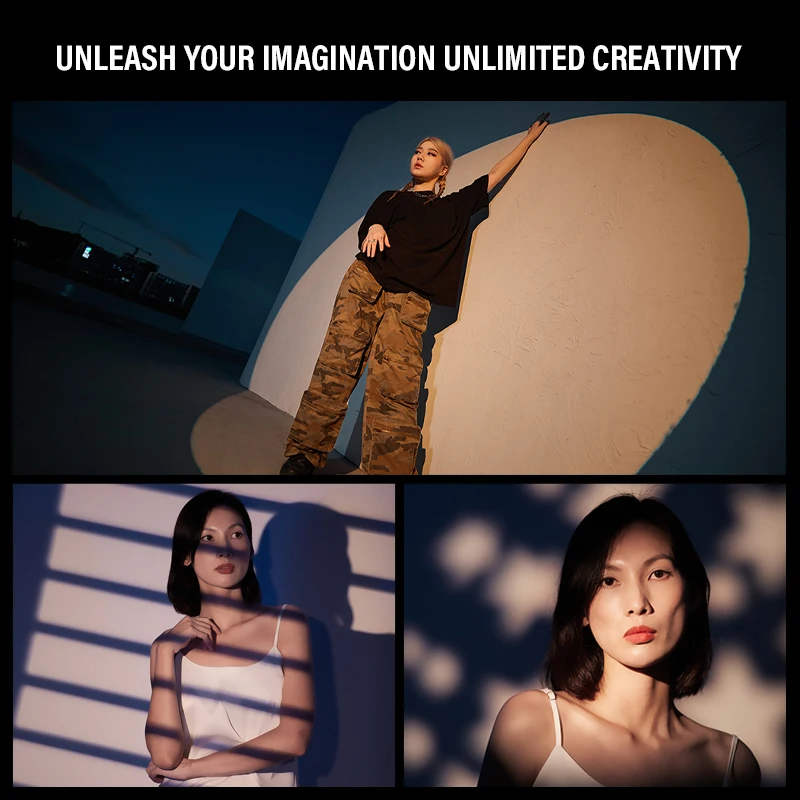 SOONPHO Bowens Mount Flash Lampu Sorot Fokus Proyeksi Fotografi Kit untuk Godox ML100Bi MINI ZY Flash Fotografi Aksesoris