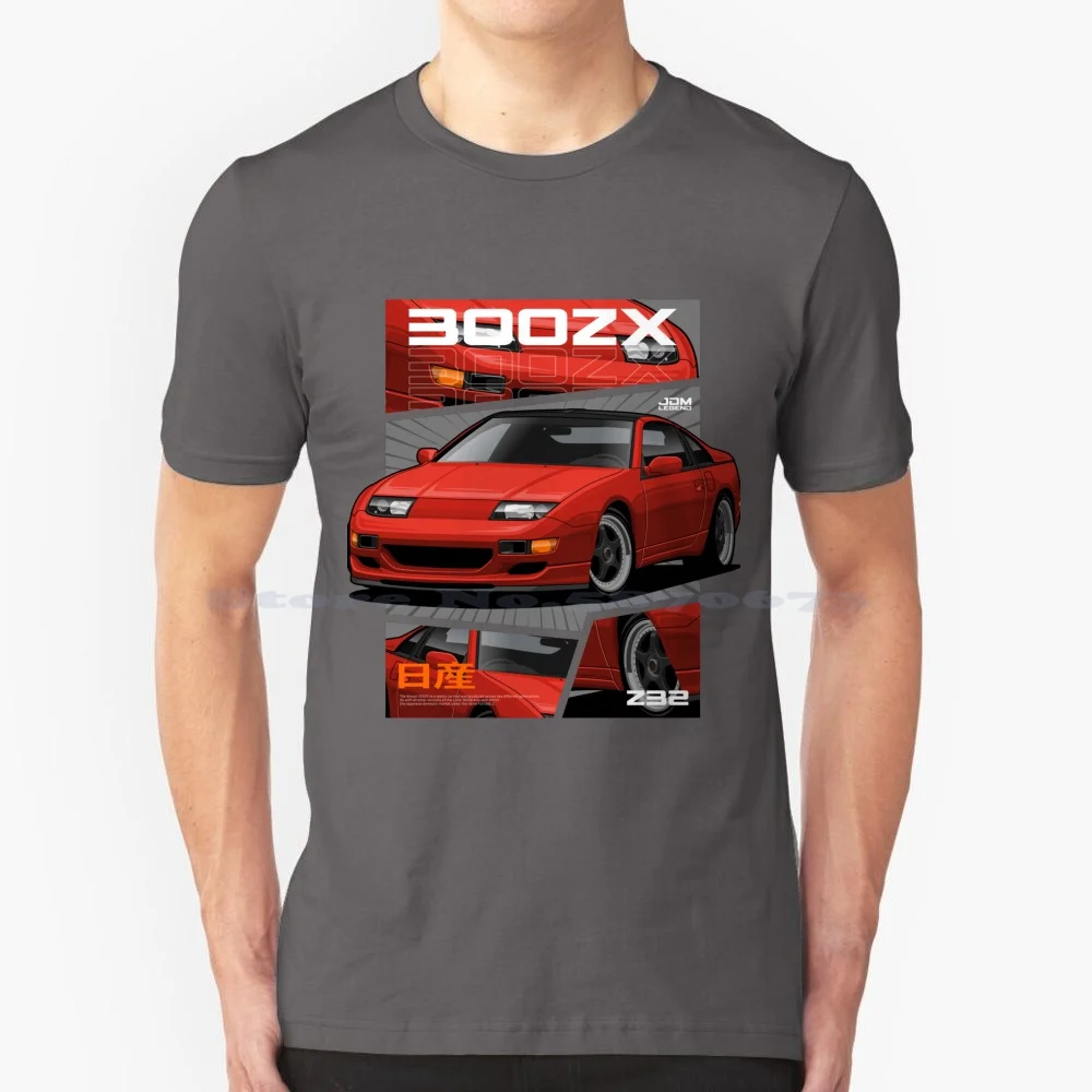 300zx Z32 Футболка 100% хлопок футболка Farlady Fairlady Z 300zx 350z Z32 Z31 Devil Z Wangan Midnight Jdm автомобиль