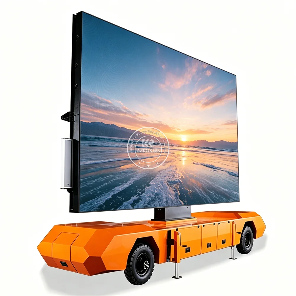 Portable Mobile LED Display Trailer Advertising Screen Digital Billboard Trailer For Commercial Outdoor Marketing Use