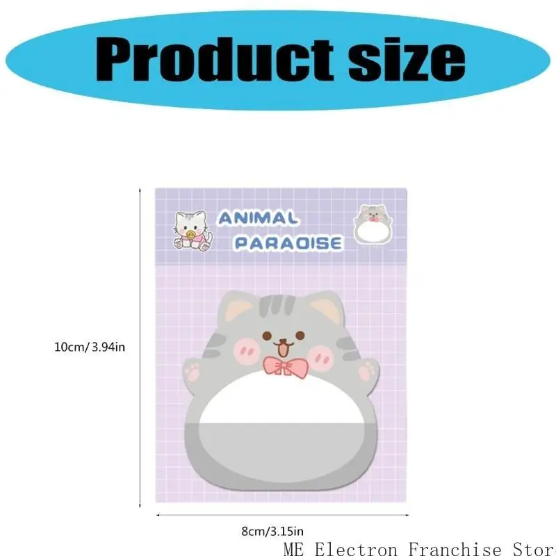 Notas adhesivas dibujos animados T5EA 60x58 mm Notas bolsillo almohadilla