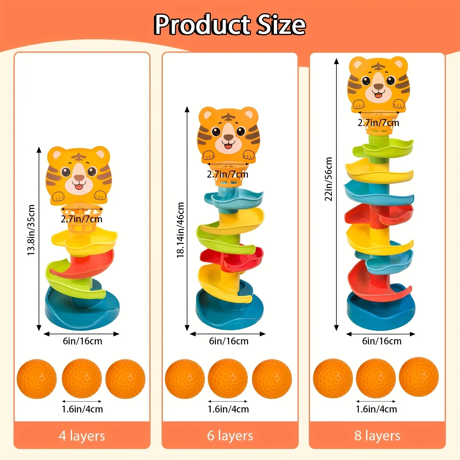 Interactieve ballentoren voor jongeren - Educatief speelgoed met rollende ballen en druppelmechanisme - Duurzaam ABS-materiaal