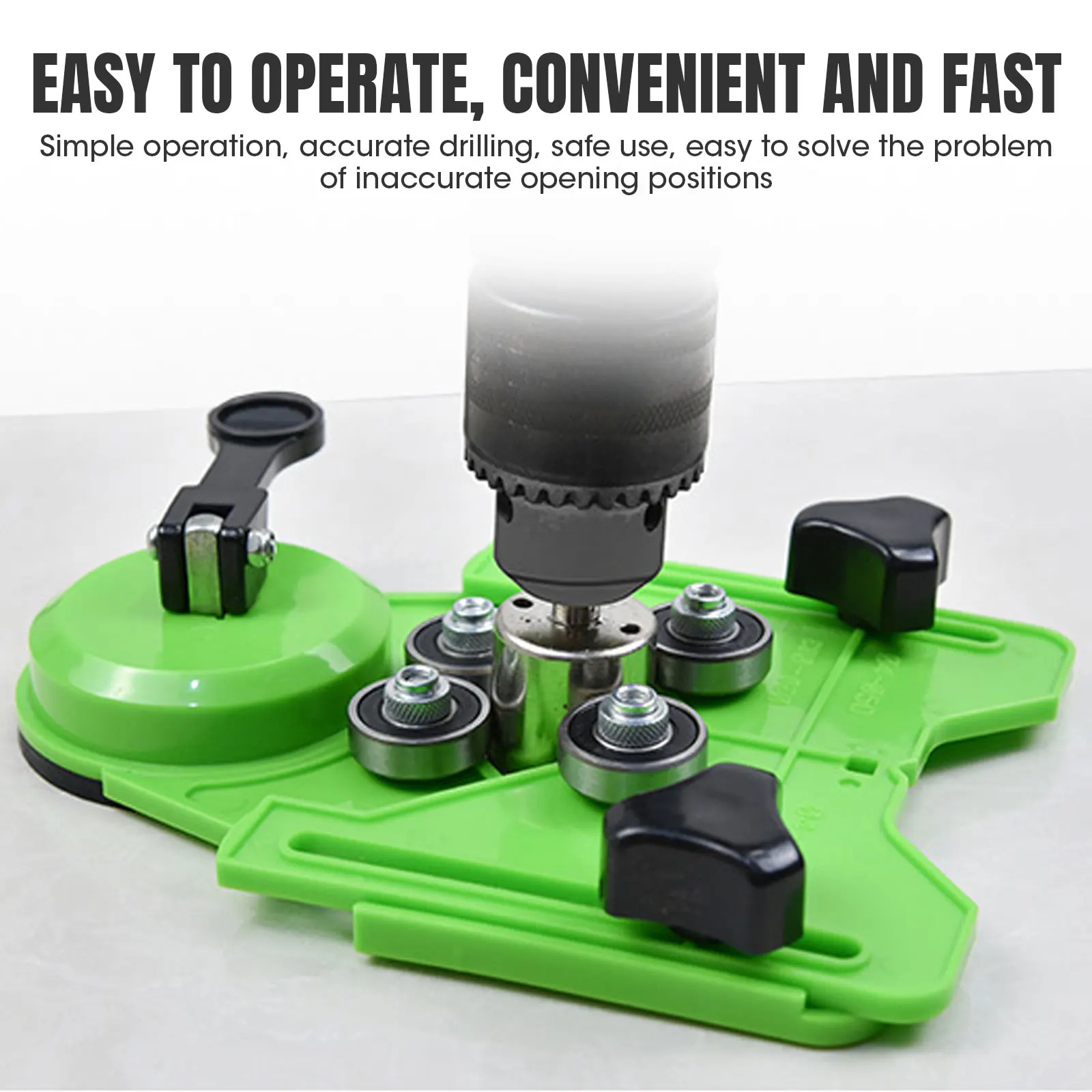 4-83mm Drilling locator hole punching glass marble hole punching holder tile chamferer Suction Holder Hole Saw Guide Fixture