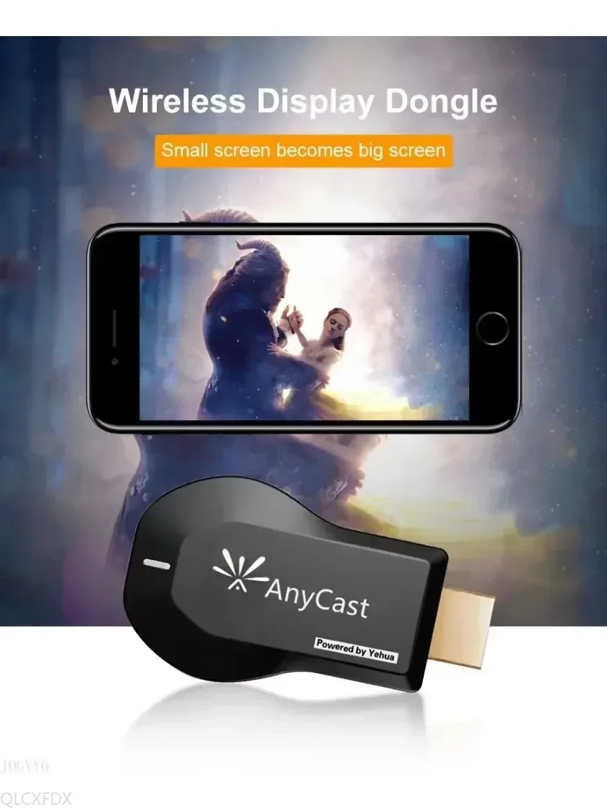 AnyCast M9 TV Stick HD 1080P Miracast Airplay Compatible con HDMI pantalla Wifi inalámbrica DLAN Dongle receptor para Airplay MiraScreen