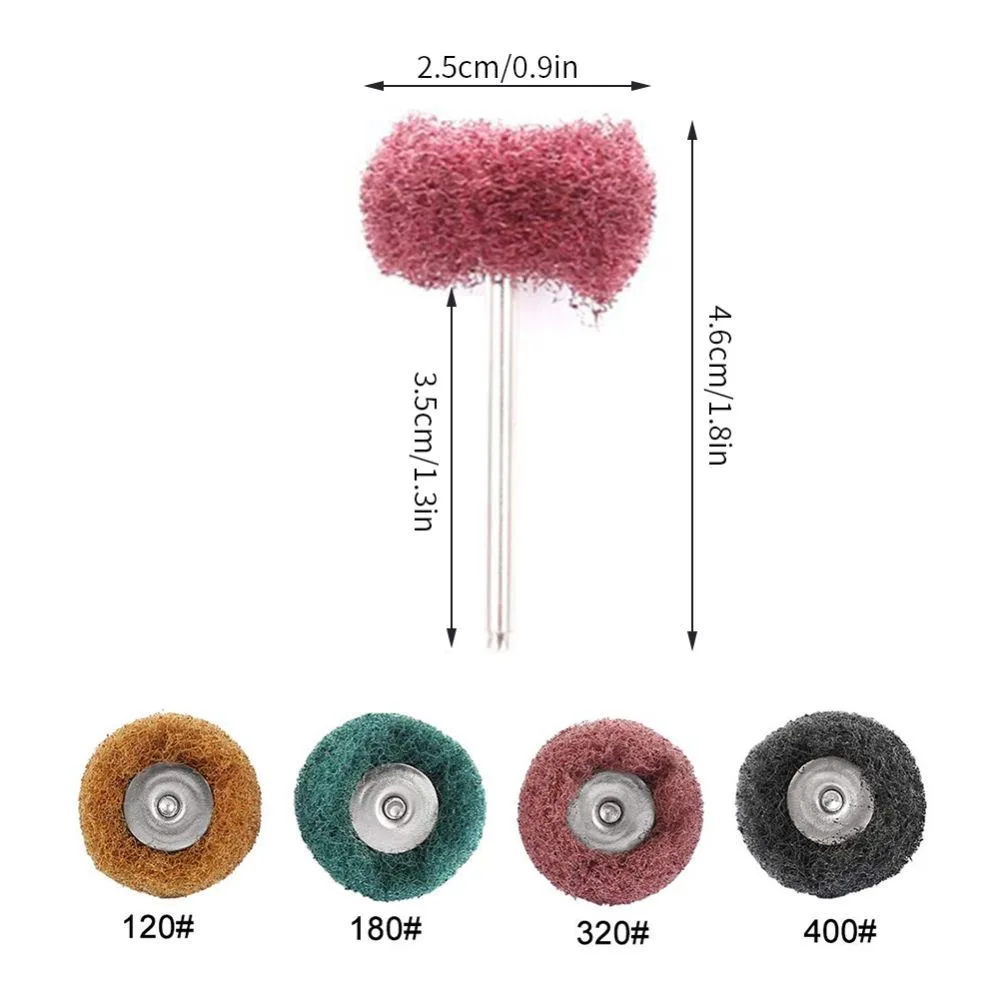 200/100/50PCS Dental Polishing Brush Double Layer Polish Wheel Teeth Polisher Rubber Nylon Alumina Odontologia Rotating Tool view 4