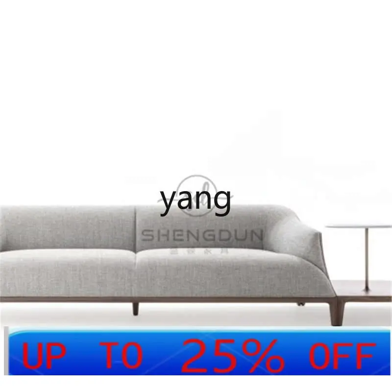 

yjq Nordic simple new living room fabric sofa model room double leisure sofa