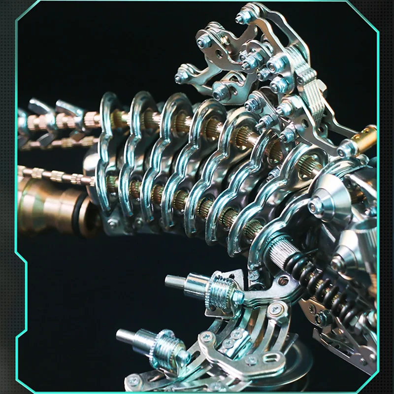 DIY Steam Punk 3D Metal Puzzle Stainless Steel Brass Screw Mechanical Assembly Whale Fish Animal Model Adult Boy Toys Gift