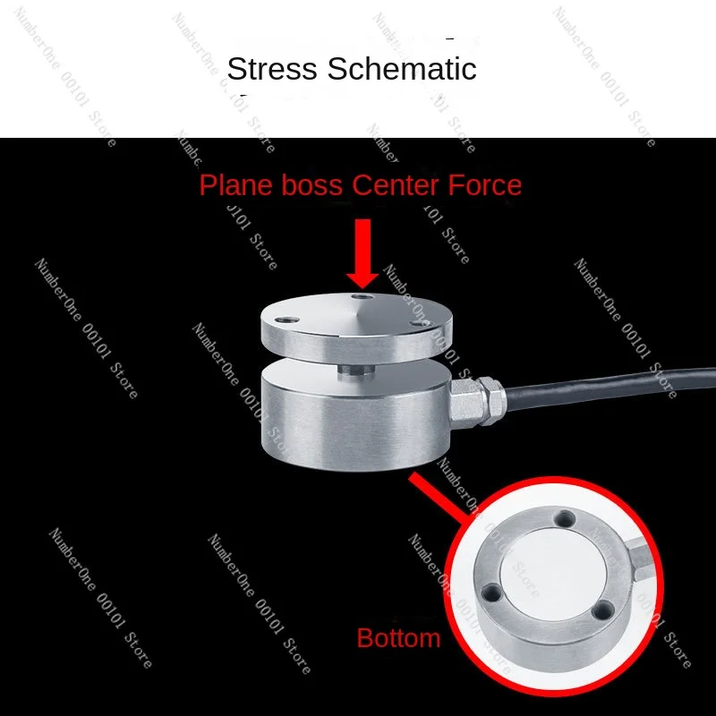 Miniature Flat Film Box Pressure Sensor JHHM-H3 Weighing High Precision 500kg Gravity Meter