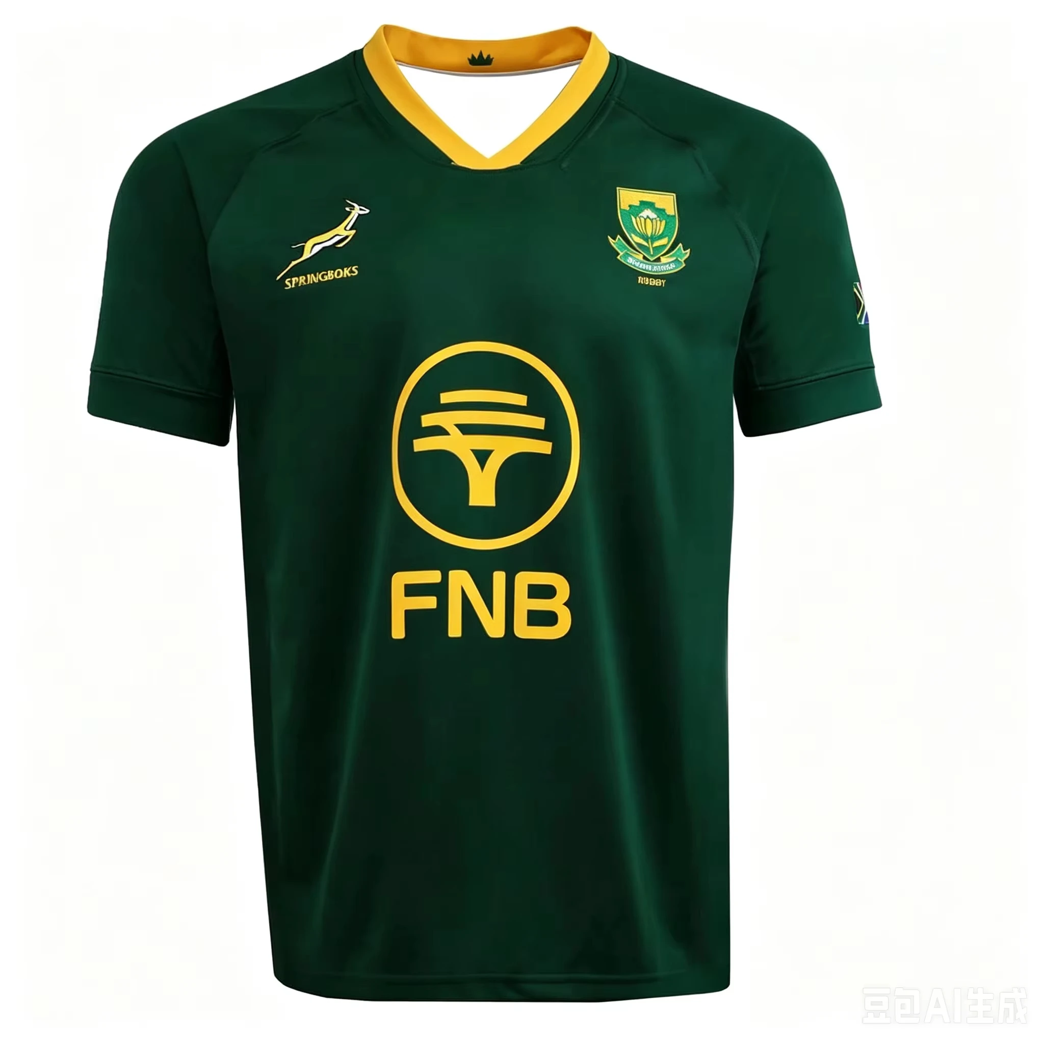 Springboks South Africa Rugby Team Jersey Short Sleeve Uniform Quick Dry Training Shirt 3D Print Short Sleeve Top for Fans Tees