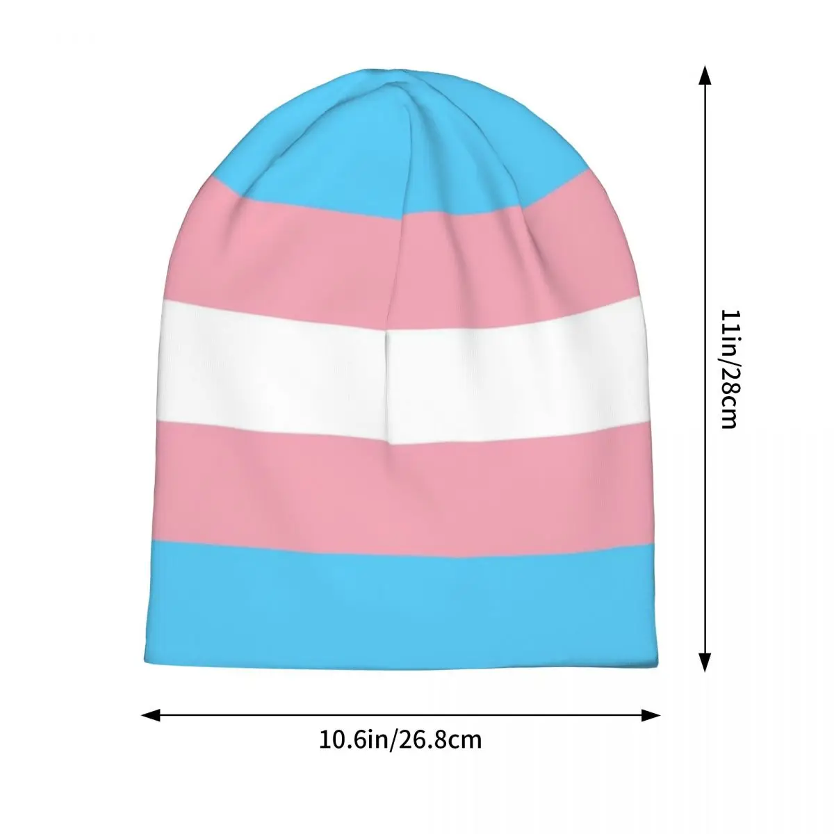 Transgender Flag Lgbt Pride Skullies Beanies Hats Warm Autumn Winter Outdoor Cap Knitted Bonnet Caps for Men Women Adult
