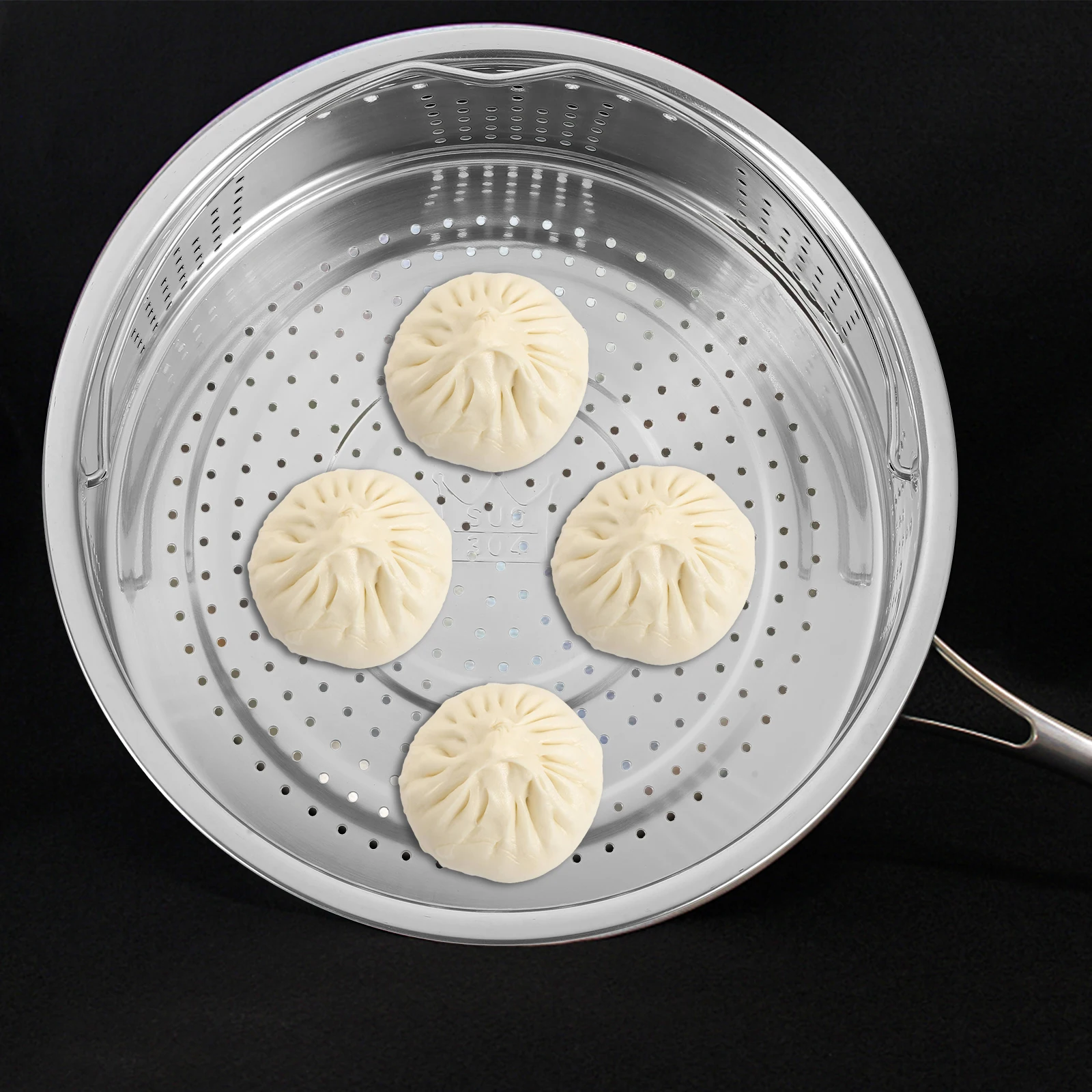 

Rice Cooker Steamer Food Basket Stainless Steel Small Cooking Bucket Vegetable Rack Pot Easy Clean Home Restaurant Long