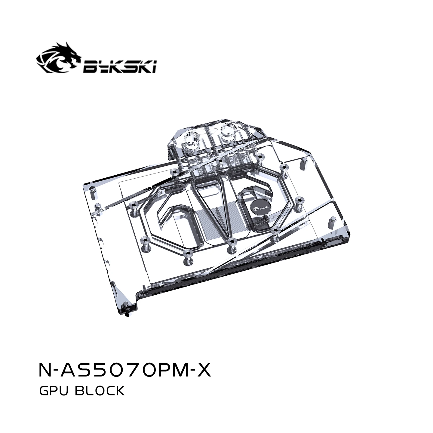 Bykski GPU-Wasserblock für ASUS Prime GeForce RTX 5070 12 GB GDDR7-Grafikkarte/Kühler mit vollständiger Abdeckung N-AS5070PM-X