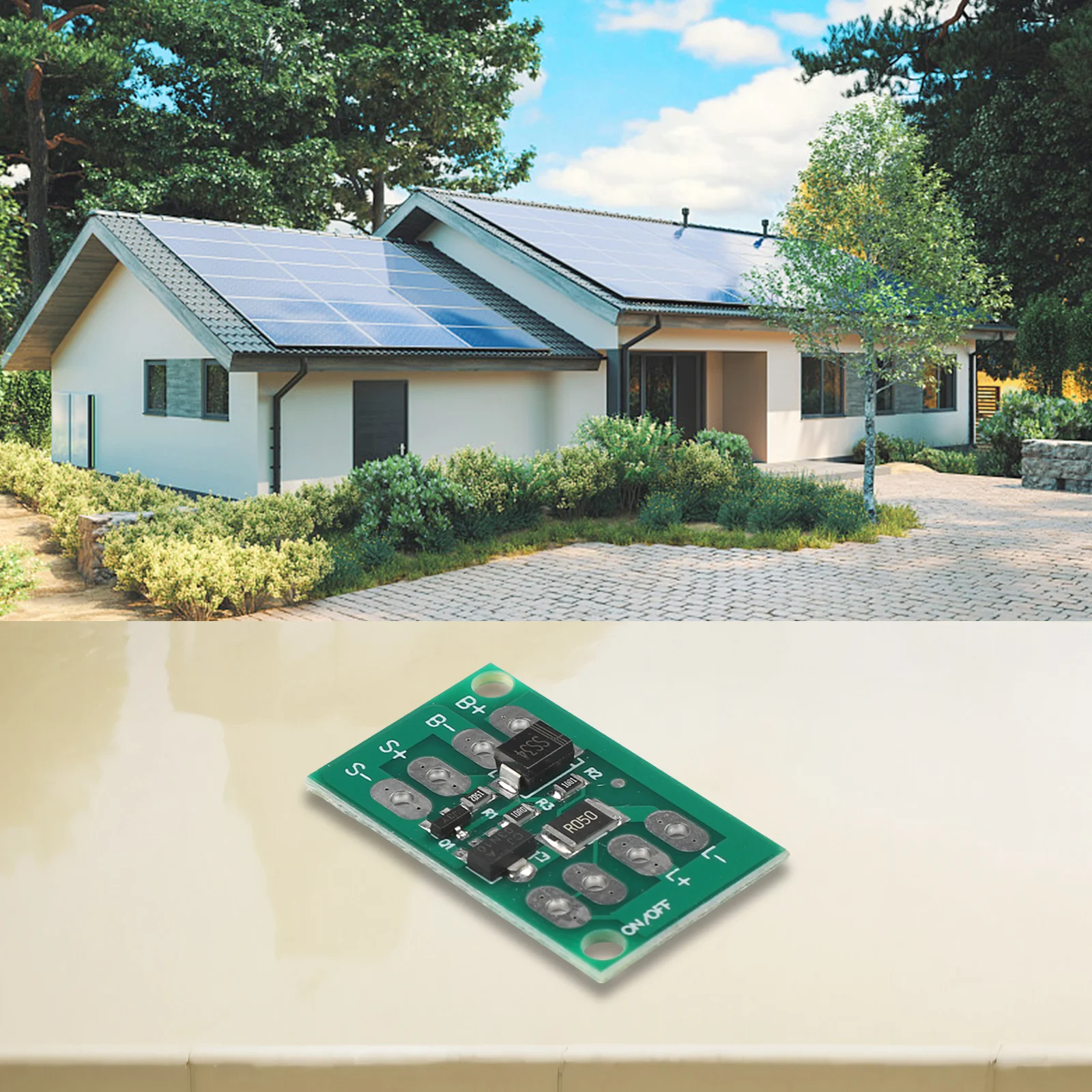 Color Green Solar Controller Solar Control Switch Automatic Control Easy To Install Portable Design Premium Materials