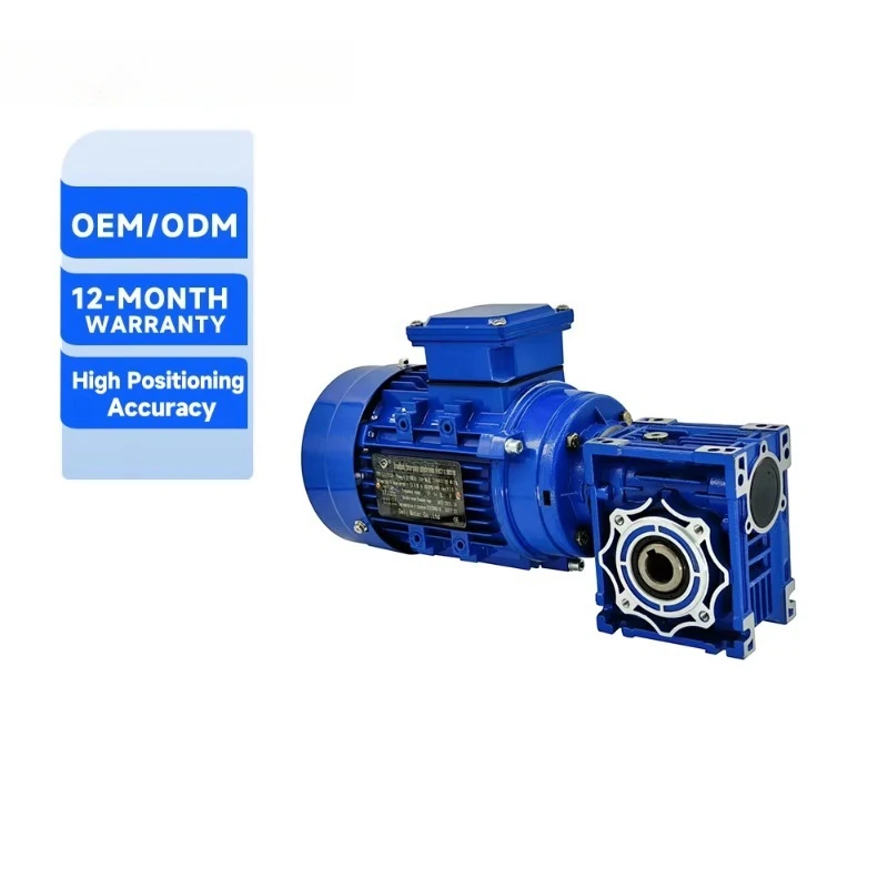 

NMRV040 Light Weight Worm Gear Reducer with 0.09~0.55kw Motor Ratio 50-100 Worm Gearbox Chine Factory Directly Sale