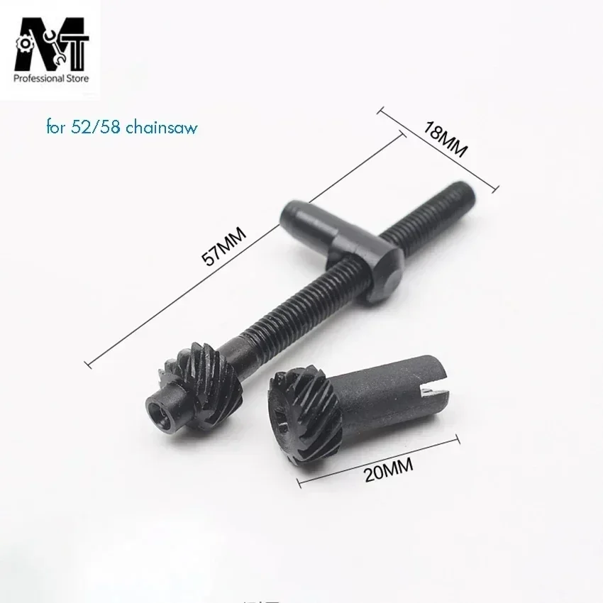 Chain Tensioner Adjuster Screw Kit Screw Adjusting Fit for Chainsaw 52CC 58CC Chainsaw Adjusting Screw Assembly Part