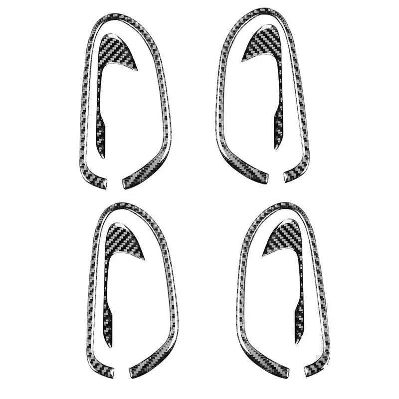 

AEF2-8Pcs Carbon Fiber Interior Door Handle Cover Trim For Honda Civic 2006-2011