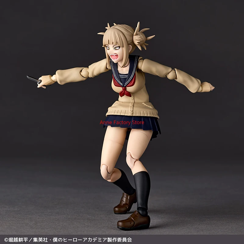 نموذج شخصيات أصلية من Kaiyodo Amazing Yamaguchi Revoltech NR072 My Hero Academia Himiko Toga متوفر في المخزون