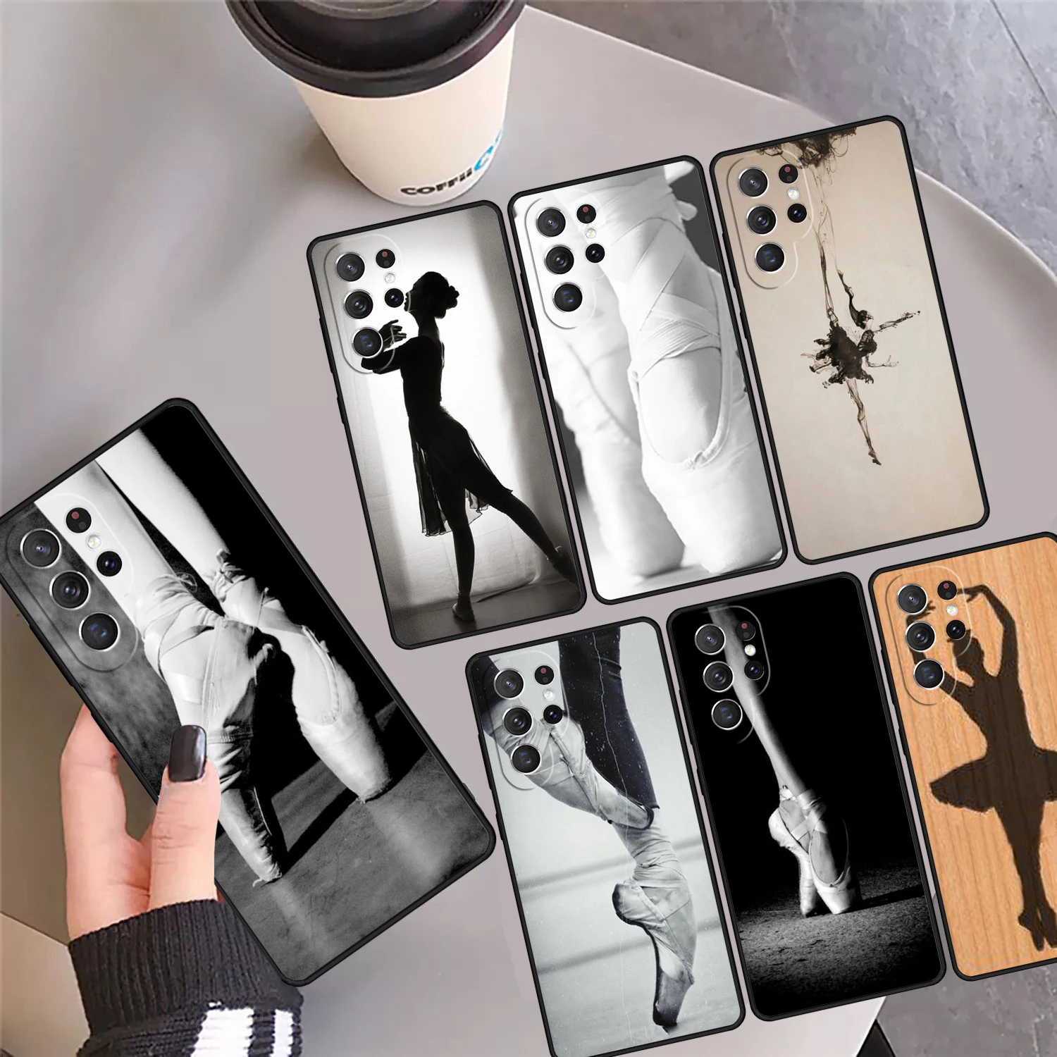 Balletto Ballerina Dancer Scarpe Phone Case Cover For Samsung Galaxy S24 Ultra 23 S22 Plus S21 FE S20 S8 S9 S10 Note 10 Pro 20