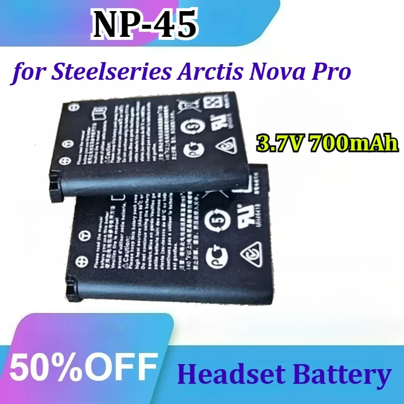 

NP-45 for Steelseries Arctis Nova Pro 3.7V 700mAh Wireless Bluetooth Headset Battery