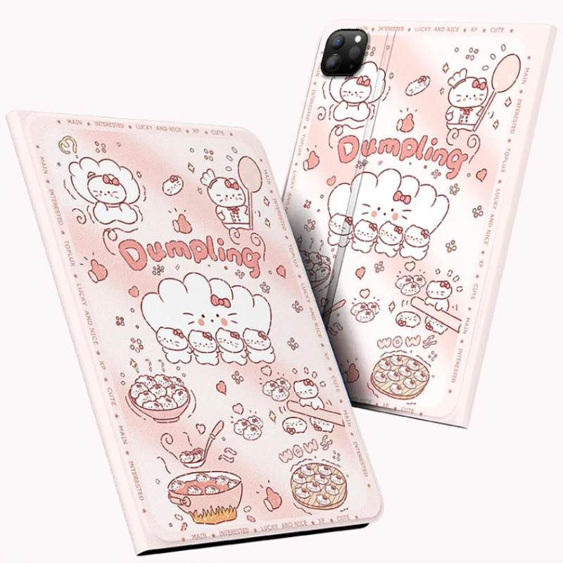 

MINISO Hello Kitty For iPad Case Funda ipad Air3 4 5 10.9in M2 M3 Pro 4 5 6 M4 Protective case Ipad 8 9 10 A16 11in Tablet Cover