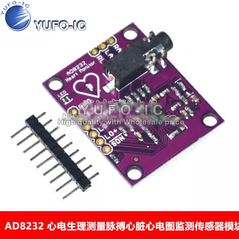 AD8232 ECG Measurement Pulse Cardiac Electrocardiogram Monitoring Sensor Module Compatibility