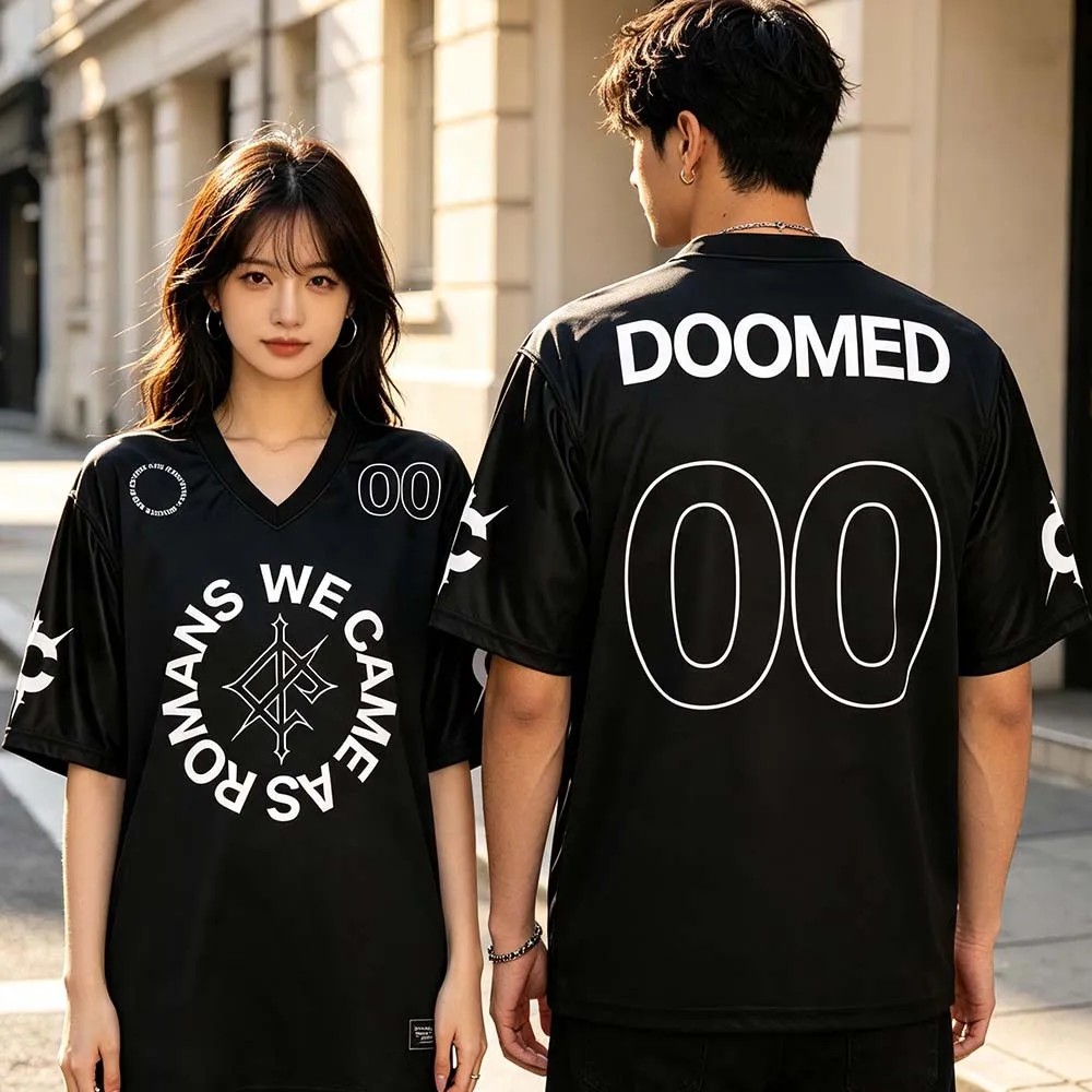 We Came As Romans Doomed Jersey Soccer Jersey Unisex Streetwear Football Tee Loose Short Sleeve Summer Men T-shirt  Print Merch