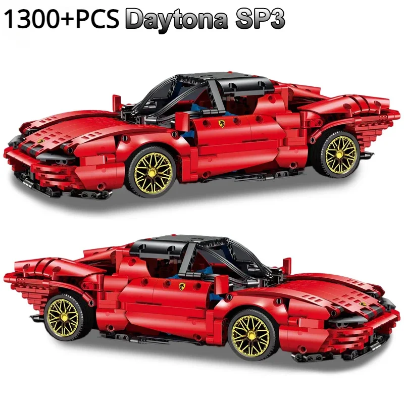 

New Ferra Daytona SP3 Technical Car Building Blocks Compatible 42143 Supercar Racing Vehicle Bricks Toys For Adult Kids Gifts