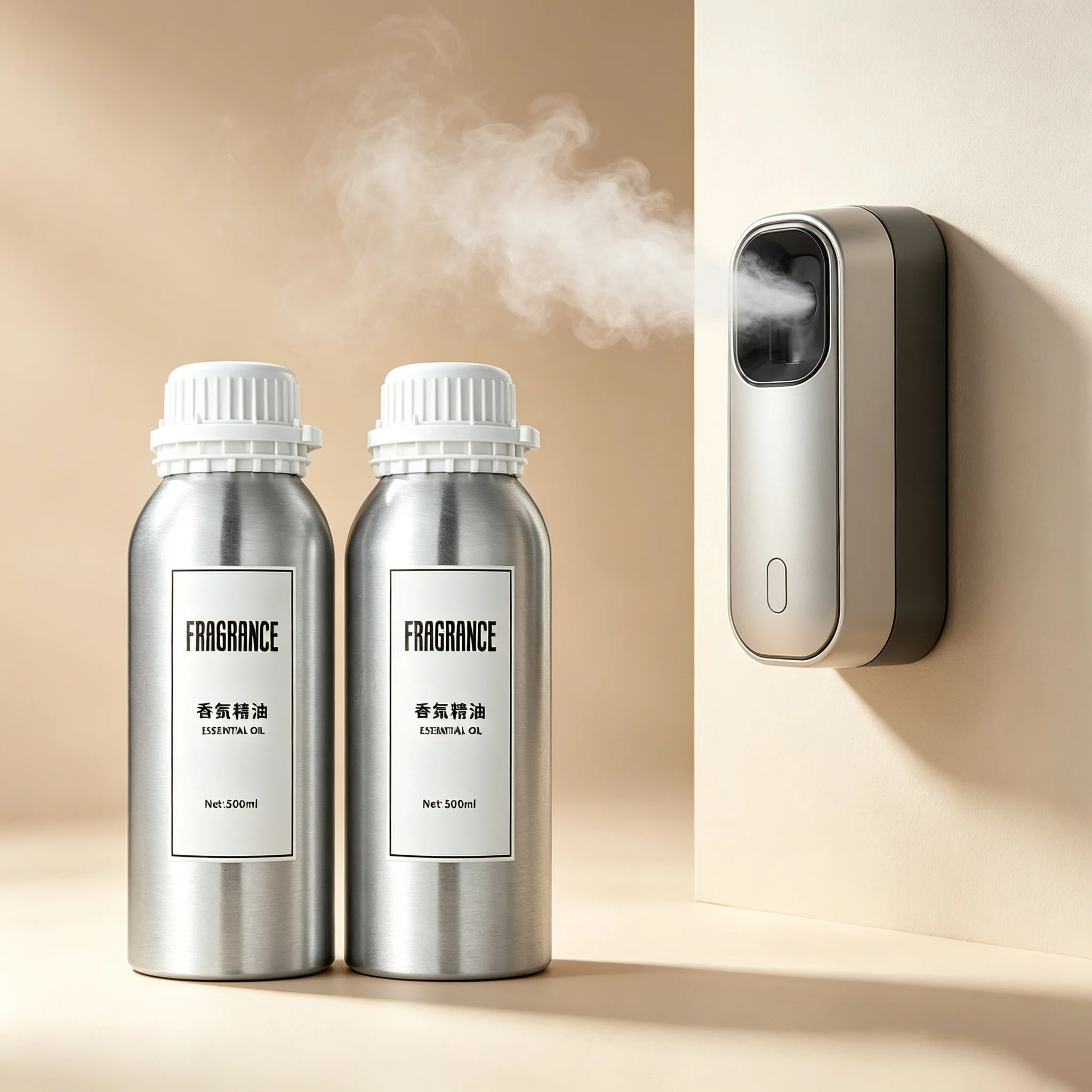 500ml High Concentrated Fragrance Refill Oil for Aroma Diffuser Machine Long‑Lasting Oud Woody Scent for Villa Majlis Hotel