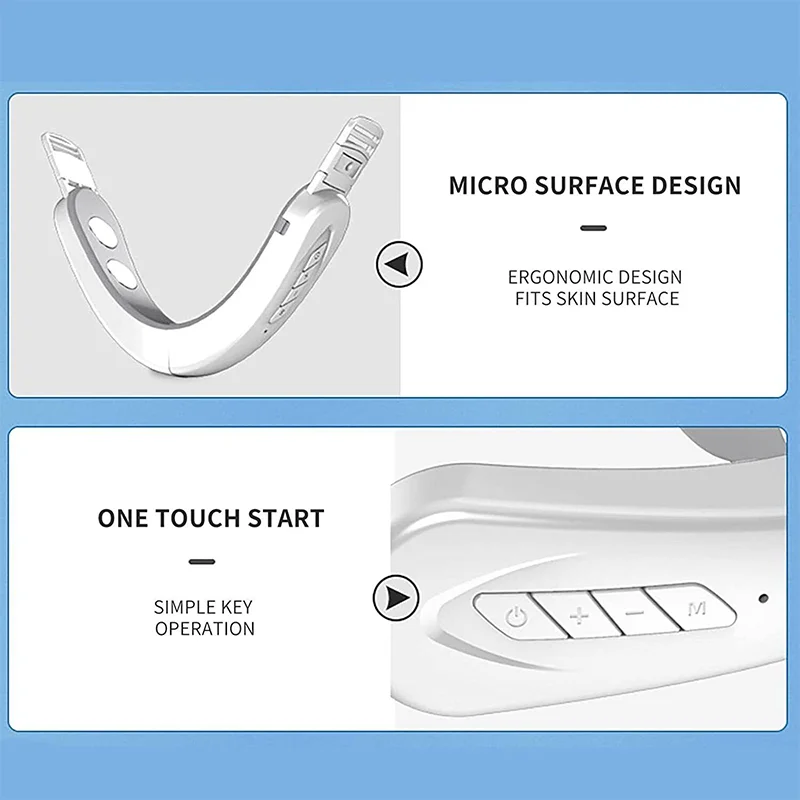 Dispositivo de estiramiento facial en forma de V EMS, terapia de fotones, masajeador facial adelgazante, doble mentón, estiramiento facial en forma de V, máquina de uso doméstico