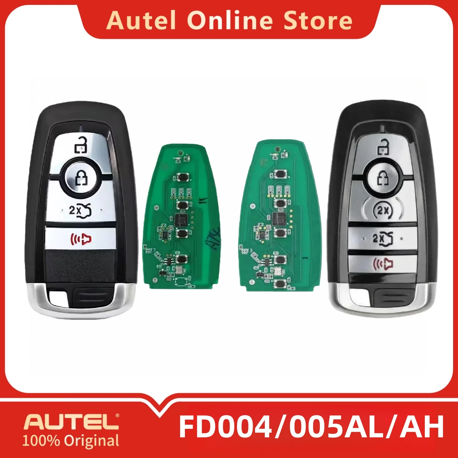 

AUTEL IKEYFD004AL FD004AH IKEYFD005AL FD005AH Universal Smart Remote Key work with KM100/IM508/IM608 for Ford Type